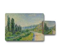 Benjamin Tate Design Placemat Coaster Set With Wood Bottom Fine Art Print Collection Exclusive Edition