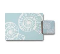 Benjamin Tate Design Placemats And Coasters Set Of Twelve With Wood Backing In Trend Artwork Collection Exclusive