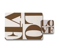 Benjamin Tate Design Placemats And Coasters Set With Designer Artwork Wood Backing High End Print Technology Limited Edition