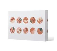 Benjamin Tate Design plant and textures in autumn style (Canvas Print) - 101 x 77 x 4cm