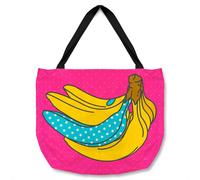 Benjamin Tate Design Pop art banana Designer Tote bat in Natural Benjamin Tate Design Natural
