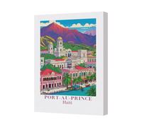 Benjamin Tate Design Port Au Prince Haiti Canvas Art Print Handmade In The Uk