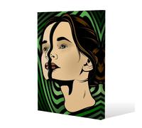 Benjamin Tate Design portrait of woman (Canvas Print) / 152 x 101 x 4cm in Natural | Size: 152 x 101 x 4 cm Benjamin Tate Design Natural 152 x 101 x 4 cm