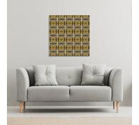 Benjamin Tate Design Portuguese Ethnic Tiles Azulejos (Canvas Print) / 46 x 46 x 4cm in Natural | Size: 46 x 46 x 4 cm Benjamin Tate Design Natural 46 x 46 x 4 cm