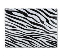 Benjamin Tate Design Print Of Zebra Stripes Glass Chopping Boarddesigner Style
