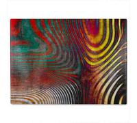Benjamin Tate Design Psychedelic Print Glass Chopping Boarddesigner Style