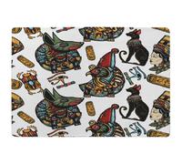 Benjamin Tate Design Queen Cleopatra. History Background Designer Rug in Natural | Size: Large Benjamin Tate Design Natural Large