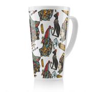 Benjamin Tate Design Queen Cleopatra History Latte Mug in Natural | Size: 100 cm Benjamin Tate Design Natural 100 cm