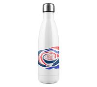 Benjamin Tate Design Red & Blue Rose Stainless Steel Bottle in Natural Benjamin Tate Design Natural