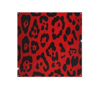 Benjamin Tate Design Red Leopard Print Splash Back Designer Style