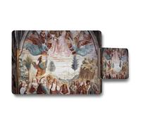 Benjamin Tate Design Religious Artwork Placemat And Coaster Set With Historic Fresco Design