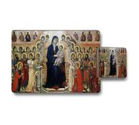 Benjamin Tate Design Religious Madonna And Child Icon Placemat And Coaster Set