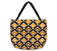 Benjamin Tate Design Repeated Triangles Tote bat in Natural Benjamin Tate Design Natural