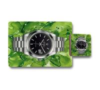 Benjamin Tate Design Rolex Watch Motif Placemat Coaster Set With Wood Bottom Limited Edition Exclusive Design