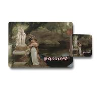 Benjamin Tate Design Romance Art Placemats And Coasters Set Of 12 With Wood Bottom High End Print Technology Limited Edition