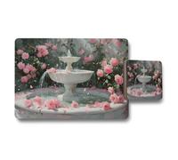Benjamin Tate Design Rose Garden Collection Placemat And Coaster Set High End Print Technology Limited Edition