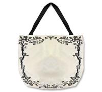 Benjamin Tate Design Rose & Vine Silhouette Tote bat in Natural Benjamin Tate Design Natural