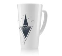 Benjamin Tate Design Sailboat At Sea Latte Mug, Stunning Designer Mug Fit For Any Home, Treat Yourself Or A Loved One