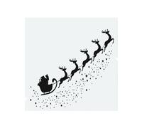 Benjamin Tate Design Santa Claus Flying Dining Splash Back in Natural Benjamin Tate Design Natural