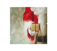 Benjamin Tate Design Santa Claus Gloved Hands Dining Splash Back in Natural Benjamin Tate Design Natural
