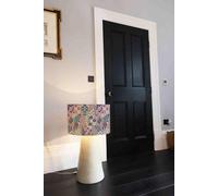 Benjamin Tate Design selection of flowers in pink blue white ceiling lamp shade in Natural Benjamin Tate Design Natural