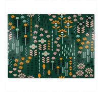Benjamin Tate Design Selection Of Flowers Print Glass Chopping Boarddesigner Style