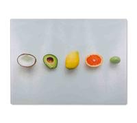 Benjamin Tate Design Selection Of Fruit Glass Chopping Board in Natural Benjamin Tate Design Natural
