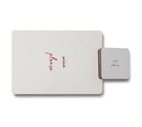 Benjamin Tate Design Set Of 12 Placemat And Coaster Set Designer Artwork Collection With Wood Bottom Limited Edition