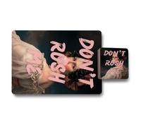 Benjamin Tate Design Set Of 12 Placemat And Coaster Set With Designer Artwork And Wood Bottom