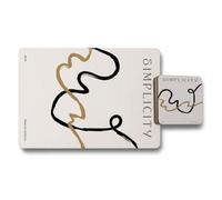 Benjamin Tate Design Simplicity Bohemian Collection Placemat Coaster Set Elite