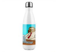 Benjamin Tate Design Sloth Animal Office Worker Pop Art Retro Designer Stainless Steel Bottle Designer Style