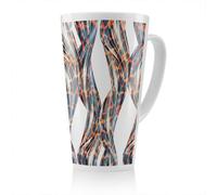 Benjamin Tate Design Snake & Leopard Skin Latte Mug, Stunning Designer Mug Fit For Any Home, Treat Yourself Or A Loved One