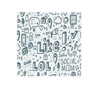 Benjamin Tate Design Social Media Splash Back in Natural Benjamin Tate Design Natural