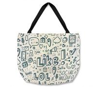 Benjamin Tate Design Social Media Tote Bat Designer Style