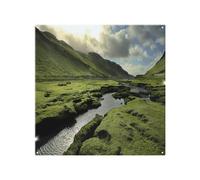 Benjamin Tate Design Spring in Scotland Valley Designer Splash Back in Natural Benjamin Tate Design Natural