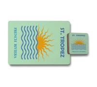 Benjamin Tate Design St Tropez 12 Piece Placemat Coaster Set French Riviera Designer Artwork Exclusive Edition