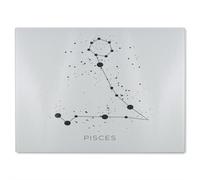 Benjamin Tate Design Star Constellation Zodiac Pisces Dining Glass Chopping Boarddesigner Style