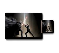 Benjamin Tate Design Star Wars Darth Vader And Luke Skywalker Duel Placemats And Coaster Set