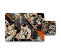 Benjamin Tate Design Stormtrooper Art Placemat And Coaster Set With Wood Base Limited Edition Designer Print