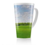 Benjamin Tate Design Summer Landscape In The Distance Designer Latte Mug, Stunning Designer Mug Fit For Any Home, Treat Yourself Or A Loved One