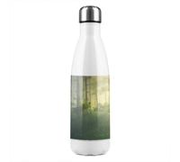 Benjamin Tate Design Sun, Trees In A Haze Of Light, Glowing Fog Among The Trees Designer Stainless Steel Bottle Designer Style
