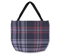 Benjamin Tate Design Tartan Plaid Pattern Tote bat in Natural Benjamin Tate Design Natural