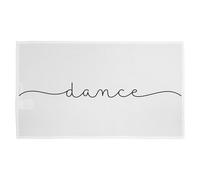 Benjamin Tate Design Text Dance Designer Kitchen Towel in White Benjamin Tate Design White