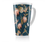 Benjamin Tate Design The Moon Butterflies & Flowers Latte Mug, Stunning Designer Mug Fit For Any Home, Treat Yourself Or A Loved One