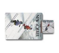 Benjamin Tate Design The New Yorker Cover Art Placemat And Coaster Set With Wood Bottom From Exclusive Collection