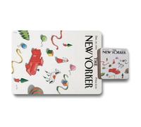 Benjamin Tate Design The New Yorker Placemat Coaster Set Wood Bottom Fine Art Collection Limited Edition