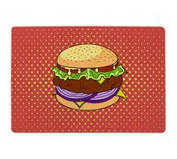 Benjamin Tate Design The Pop Art Illustration Of Burger Designer Special Soft Home Rug