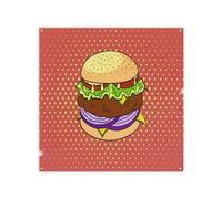 Benjamin Tate Design The Pop Art Illustration Of Burger Designer Splash Back Designer Style
