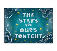 Benjamin Tate Design The Stars Are Ours Tonight Glass Chopping Board