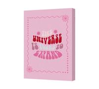 Benjamin Tate Design The Universe Is Yours To Expand Canvas Print Pink Inspirational Quote